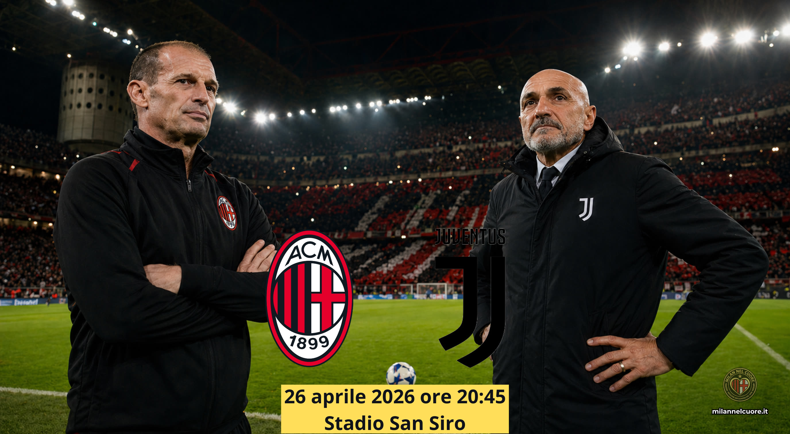 Allegri e Spalletti alla vigilia di Milan-Juventus, 34a giornata di Serie A 2025/26 a San Siro