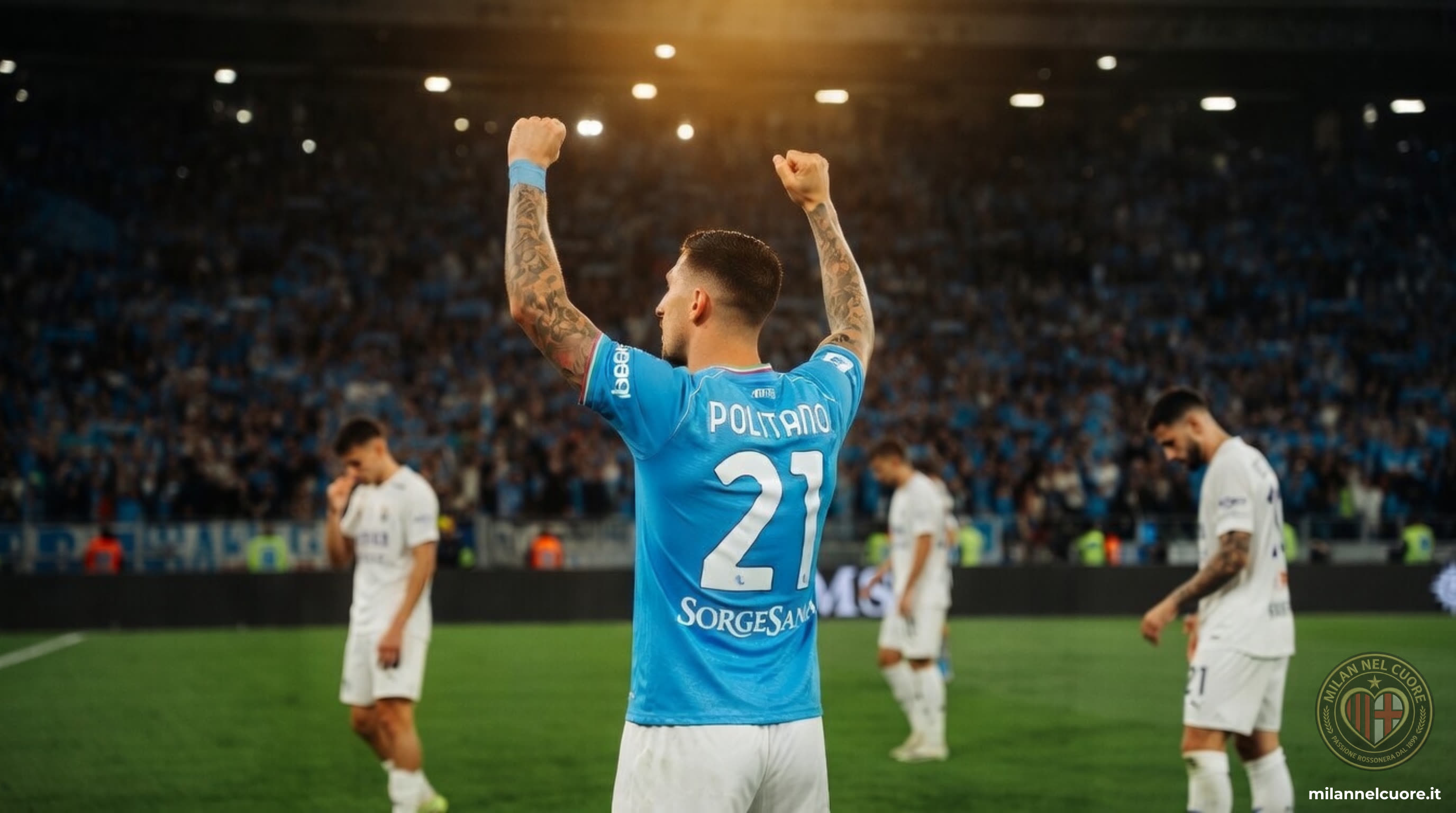 Azione di Napoli-Milan 1-0 allo Stadio Diego Armando Maradona, 31ª giornata di Serie A 2025-2026